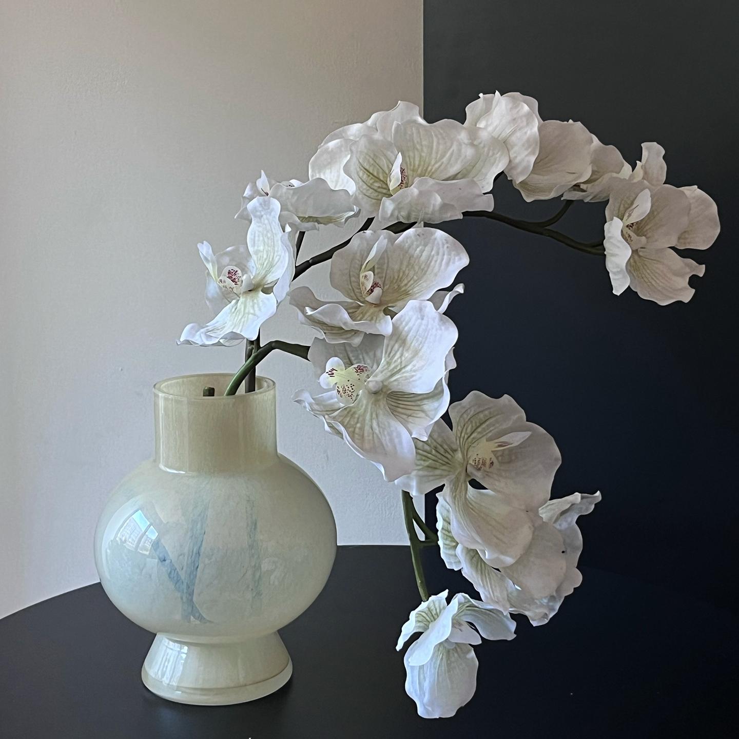 仿真花艺胡姬花万代兰蝴蝶兰摆件