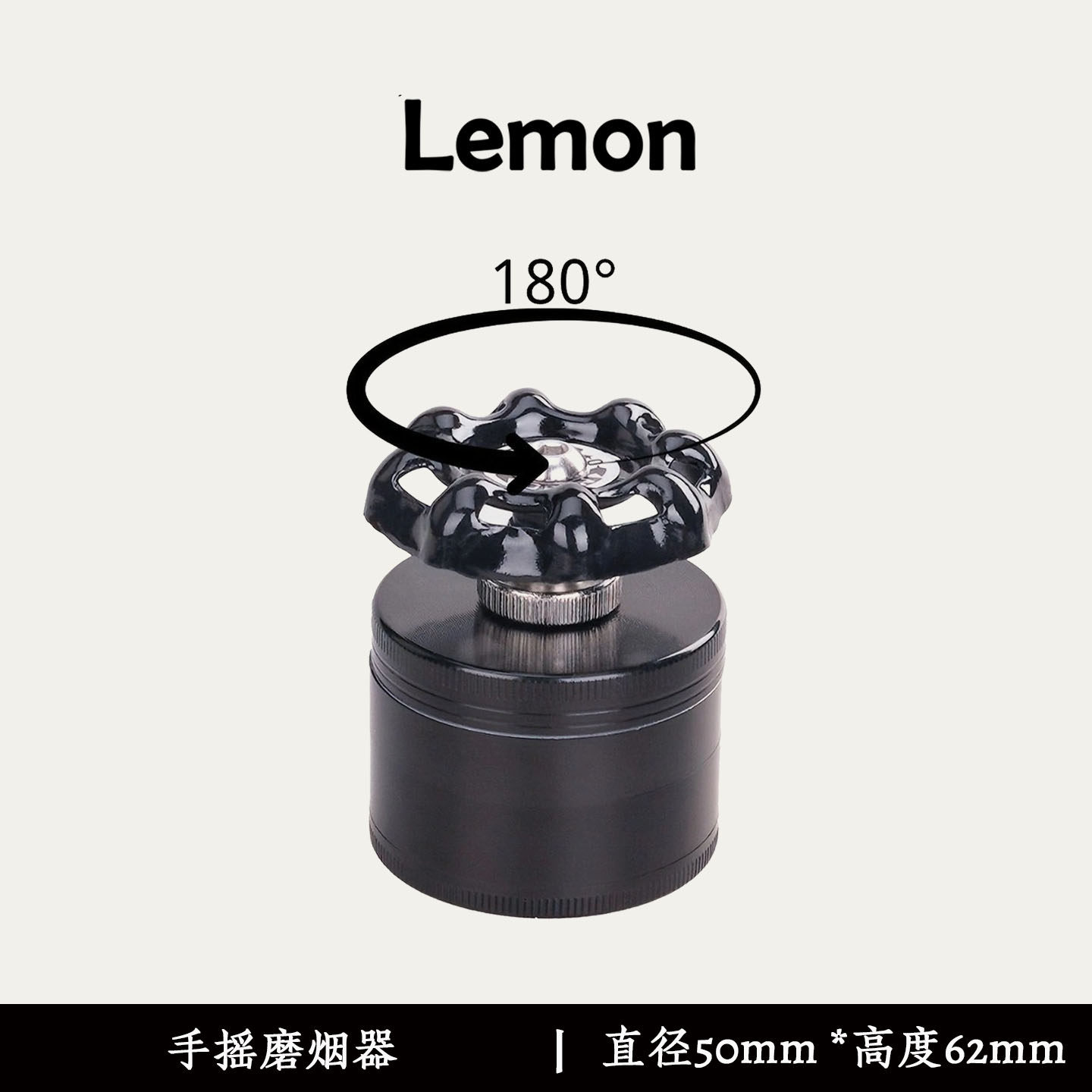 手摇磨烟器多层带储存空间grinder碎烟器烟草口粮研磨碎草大省力