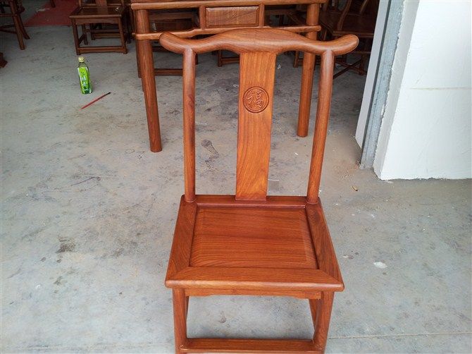 东阳木雕刺猬紫檀花梨中式仿古实木红木家具换鞋椅餐椅休闲小椅子