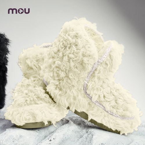 mou爱斯基摩羊皮毛一体雪地靴