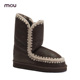 24美拉德手工钩编装 mou冬款 ESKIMO 饰羊皮毛一体中筒雪地靴