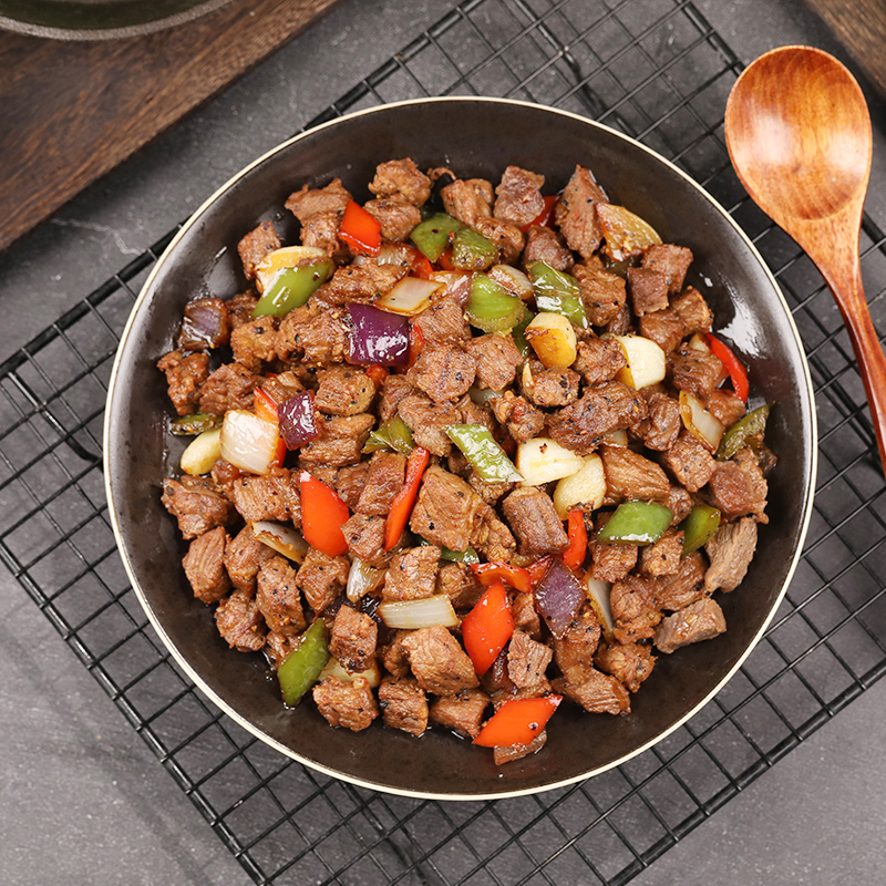 科尔沁国产原切牛肉粒 炒菜煎炒清真内蒙古黄牛肉原汁原味