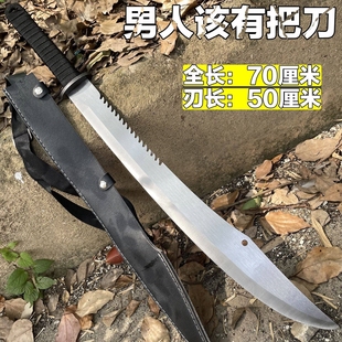 战术刀剑大刀车载户外高锰钢砍刃开路山刀工艺品高硬度短款未开刃