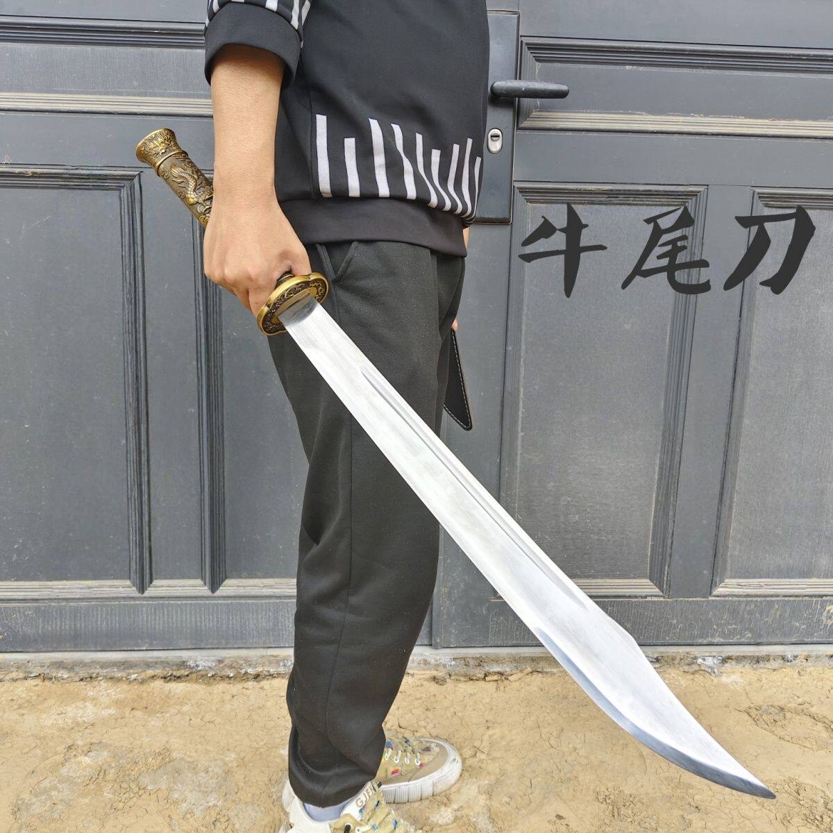 雁翎刀龙泉绣春刀宝剑红军唐横刀锦衣卫一体牛尾刀红军大刀未开刃