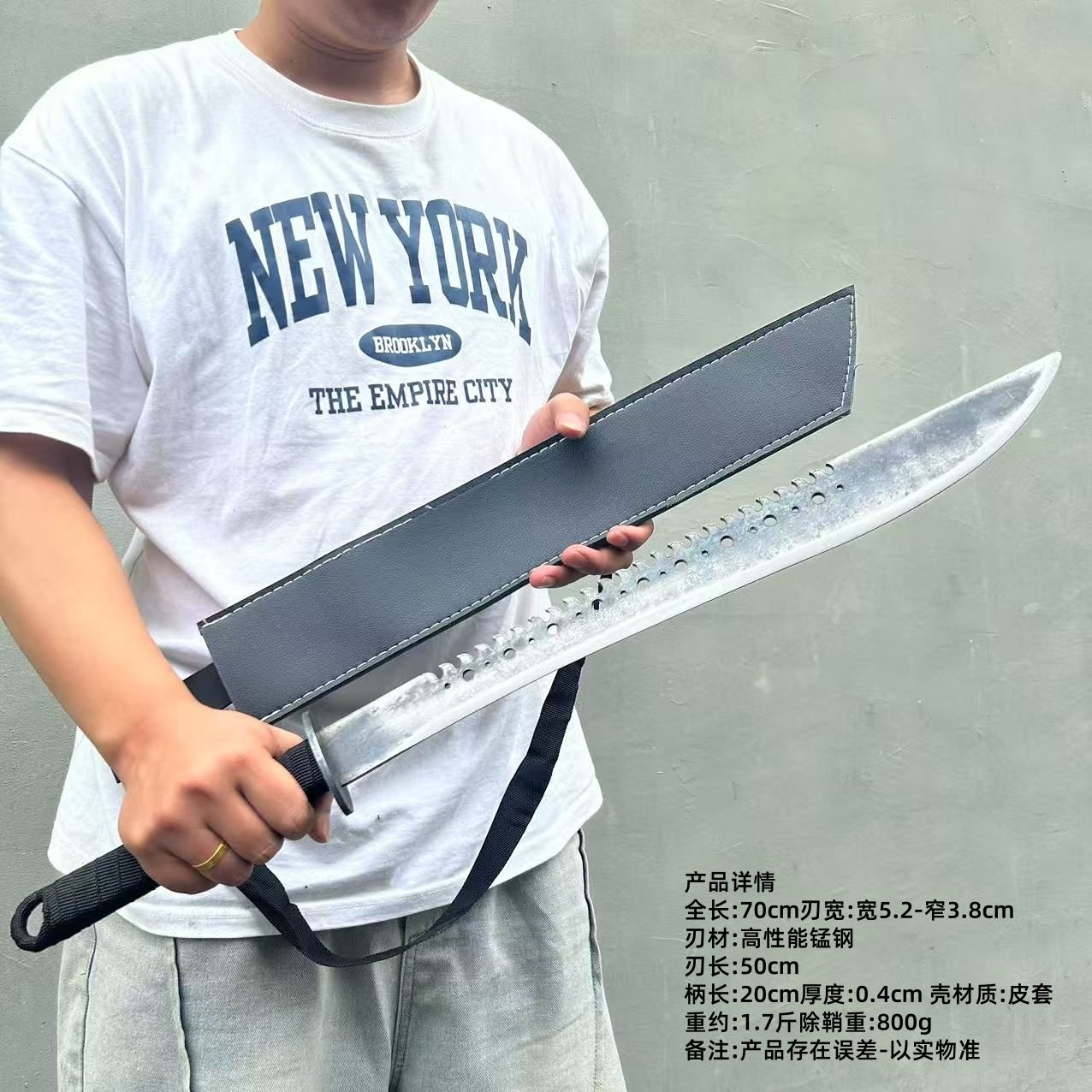 唐横刀高锰钢冷兵器影视镇宅生存刀绣春刀求生一体龙骨自驾未开刃