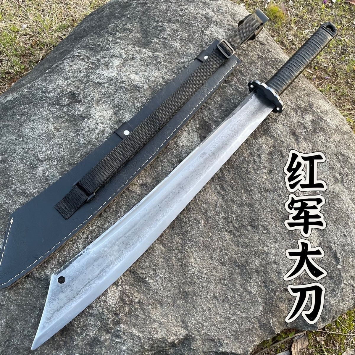 开路山刀影视冷兵器长款大刀龙泉剑唐横刀高锰钢尼泊尔收藏未开刃