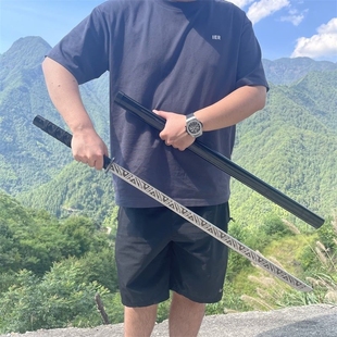 防身手工锻打唐刀高硬度武器刀具斩马刃野营唐横刀镇宅训练未开刃