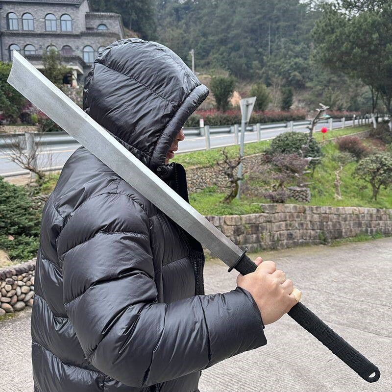 中国唐刀剑高锰钢家居户外开路山刀大刀唐横刀军刃龙泉开荒未开刃