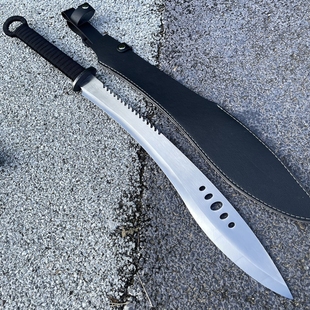 尼泊尔户外砍柴刀一体龙骨高硬度武器合法刀具开荒自驾钢刀未开刃