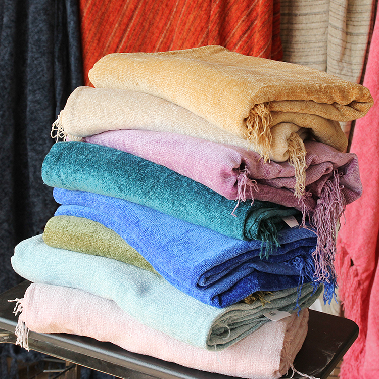 样板房休闲毯搭毯物念