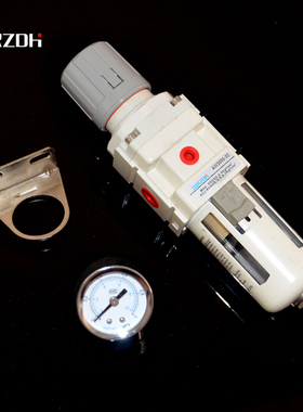 AW3000-03/02AW2000-02D机械手过滤器NPT气压调压阀白色油水分离