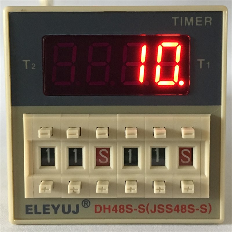 DH48S-S 220VAC24V时间继电器JSS48A-S循环延时控制定时计时器12V