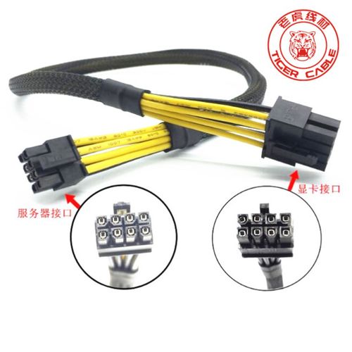 惠普HP DL580 Gen10服务器8P转xK80/M40/M60/P40/P100显卡8P电源