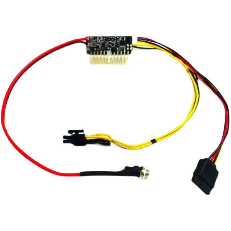 13V-25V宽电j压输入DC-ATX 200W直插电源模块宽电压车载电源转换