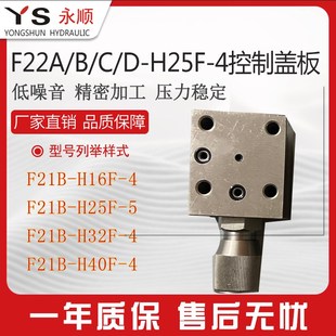 F22B-H25F调压溢流压力阀两通逻辑伐油液压打包机滑芯插件F21盖板