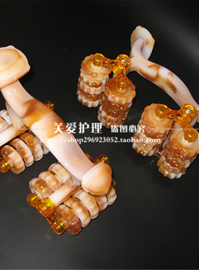 月球车滚轮按摩器背部腰部腿颈椎十六轮手动玉如意全身搓经络四排