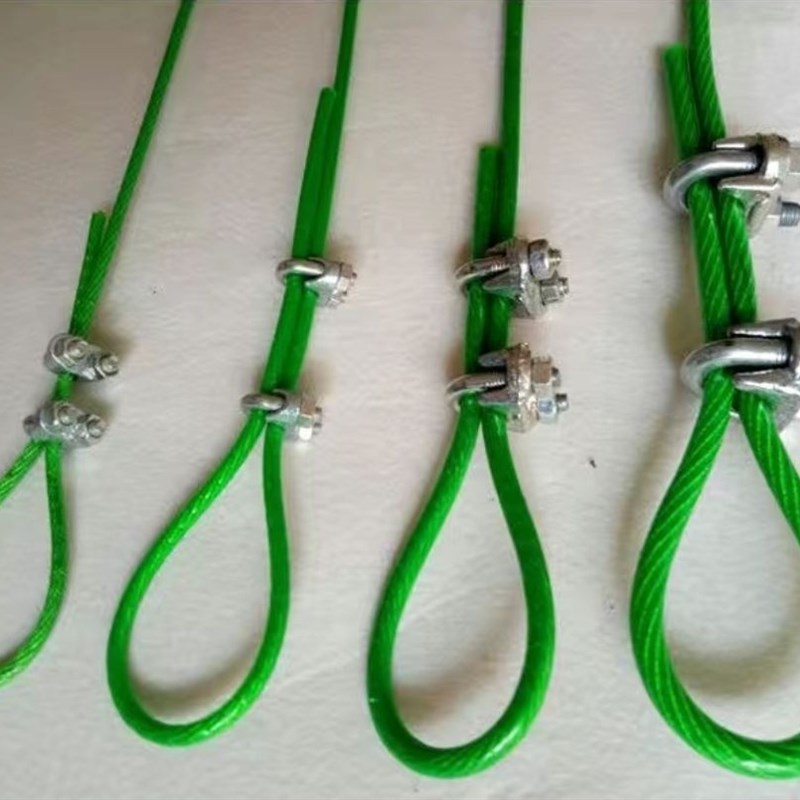 钢丝绳镀锌卡头夹头U型卡扣夹绳扎头锁扣紧绳器卡子固定器