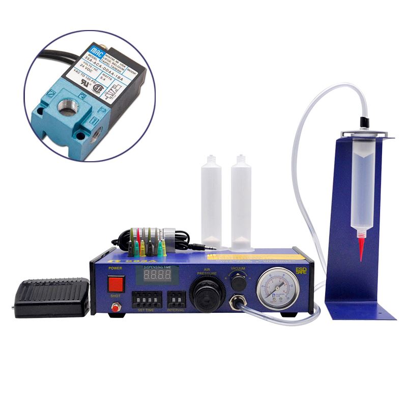 全自动983AM高精密点胶机 数显硅胶套筒打胶机 玻璃胶点胶PLC控制