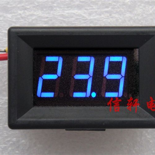 三线直流数字/数显电压表头 0.36电压显示器 DC 0V-100V 反接保护