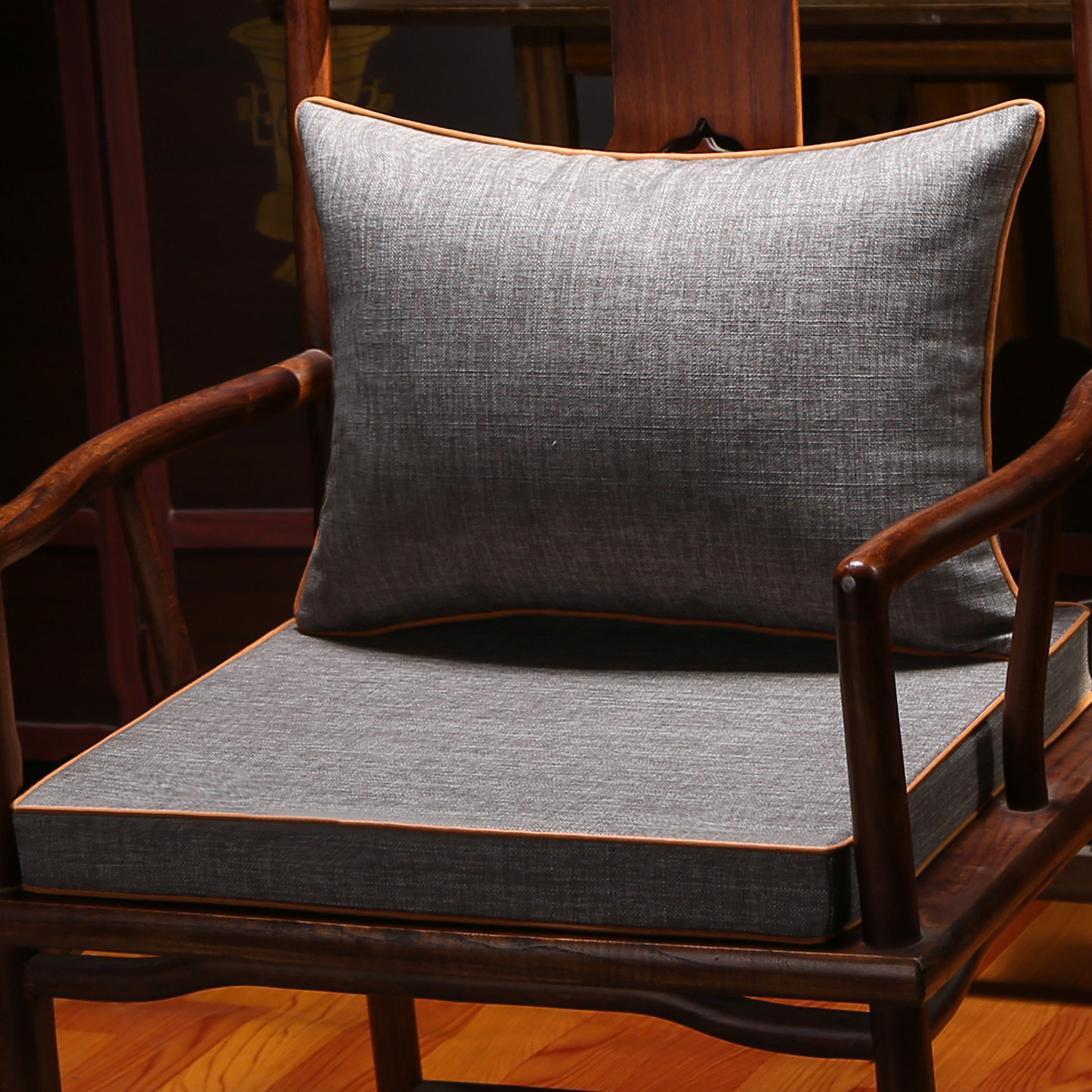 新中式乳胶沙发椅子坐垫轻奢圈椅茶椅椅餐椅垫座椅垫子可拆洗定制