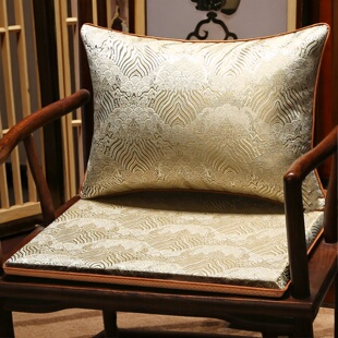 中式红木椅子坐垫定制餐桌椅坐垫腰枕套装圈椅茶桌椅垫太师椅座垫