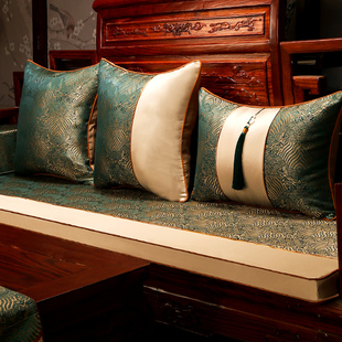 中式棕垫红木沙发坐垫轻奢实木家具座垫罗汉床垫五件套乳胶垫定制