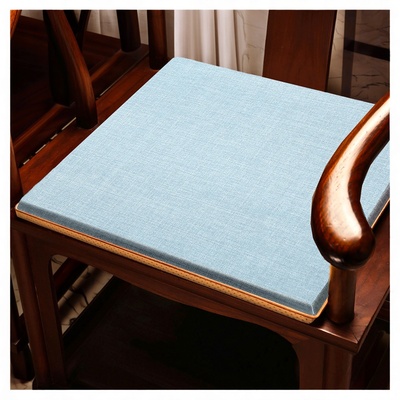新中式红木椅子坐垫乳胶防滑茶桌椅垫实木圈椅太师椅禅椅座垫定制
