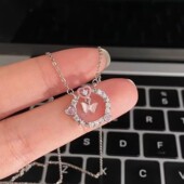 网红推荐 双层蝴蝶荆棘之环项链情侣ins轻奢小众设计高级感闺蜜