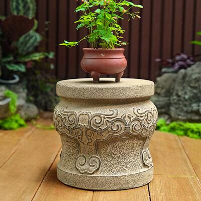 石头花架底座庭院户外石雕摆件