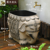 庭院水池台盆花园户外洗手台露台室外创意洗手盆小院拖把池洗衣u.