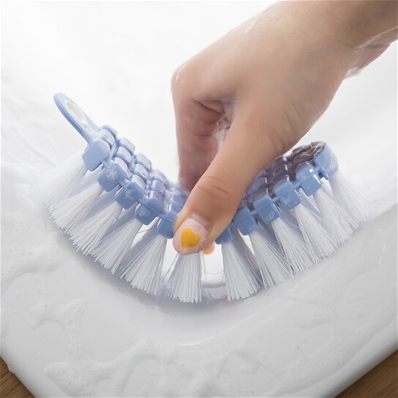 茶花柔韧可弯曲颜色随机洗衣刷