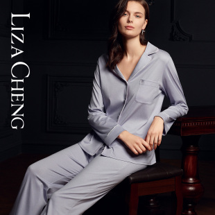 Cheng秋冬宽松家居服套装 Liza 全棉纯棉丝光棉舒适睡衣女LL00170