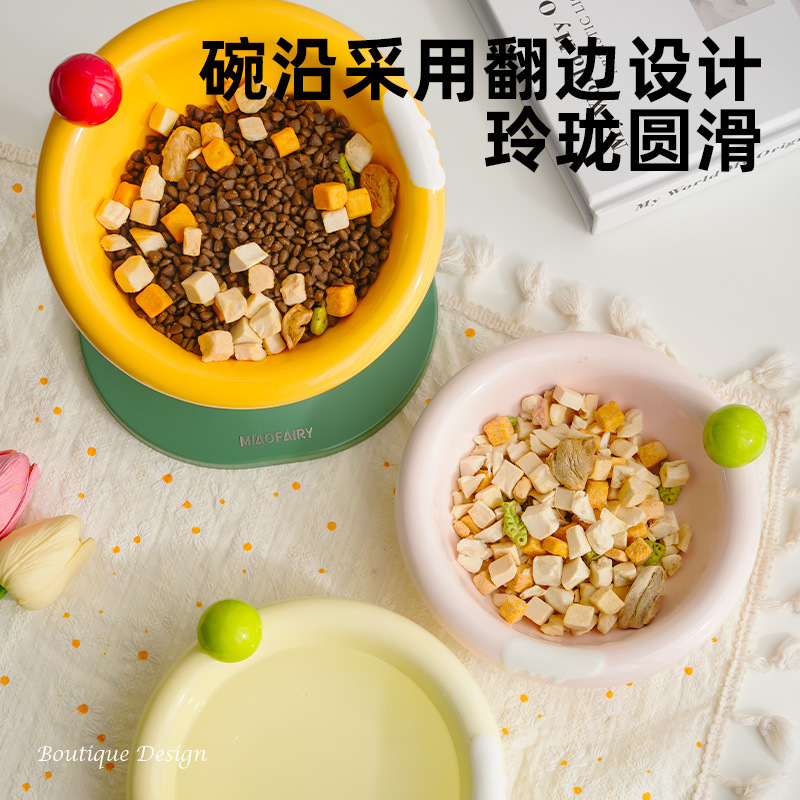 冰淇淋猫碗陶瓷狗碗宠物食盆猫咪