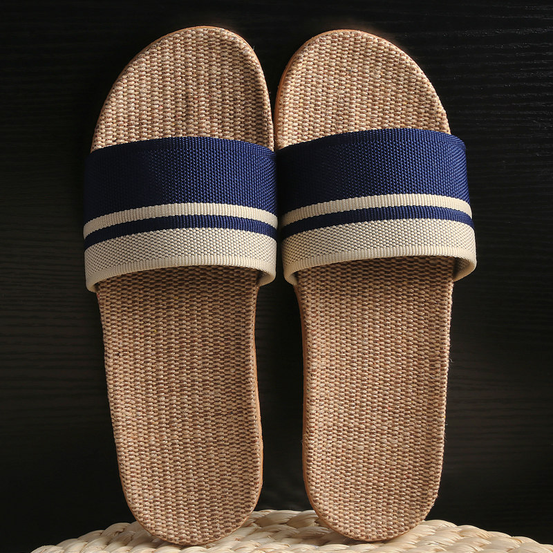 亚麻拖鞋女居家室内防滑四季静音地板防臭办公室露趾凉拖鞋男夏Ⅳ,居家布艺,居家亚麻拖鞋,淘宝优惠券,粉丝福利购,淘宝优惠卷