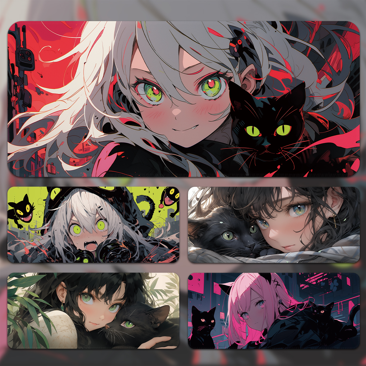 鼠标垫超大动漫桌面电竞键盘垫子电脑桌垫定制宿舍游戏专用滑鼠垫