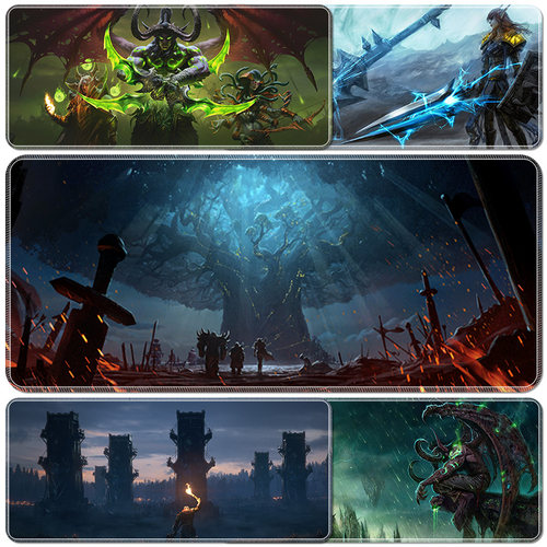 鼠标垫魔兽世界桌垫定制键盘垫