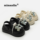 洞洞鞋 女夏季 外穿可爱防滑EVA个性 米曼琳蝴蝶结大码 时尚 网红凉拖