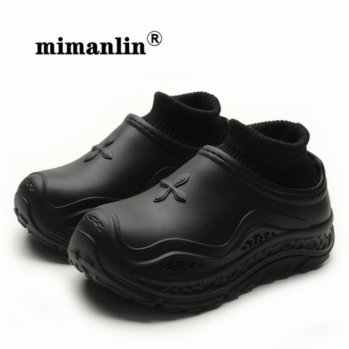 秋冬女款休闲潮酷棉鞋黑色厚底舒适百搭运动风防滑防水加绒雪地靴