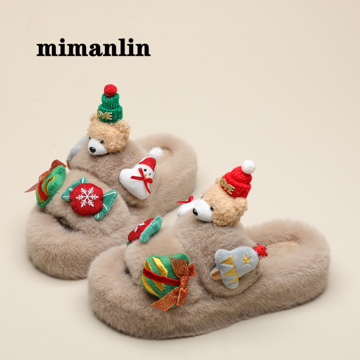 厚底毛毛拖鞋可爱休闲