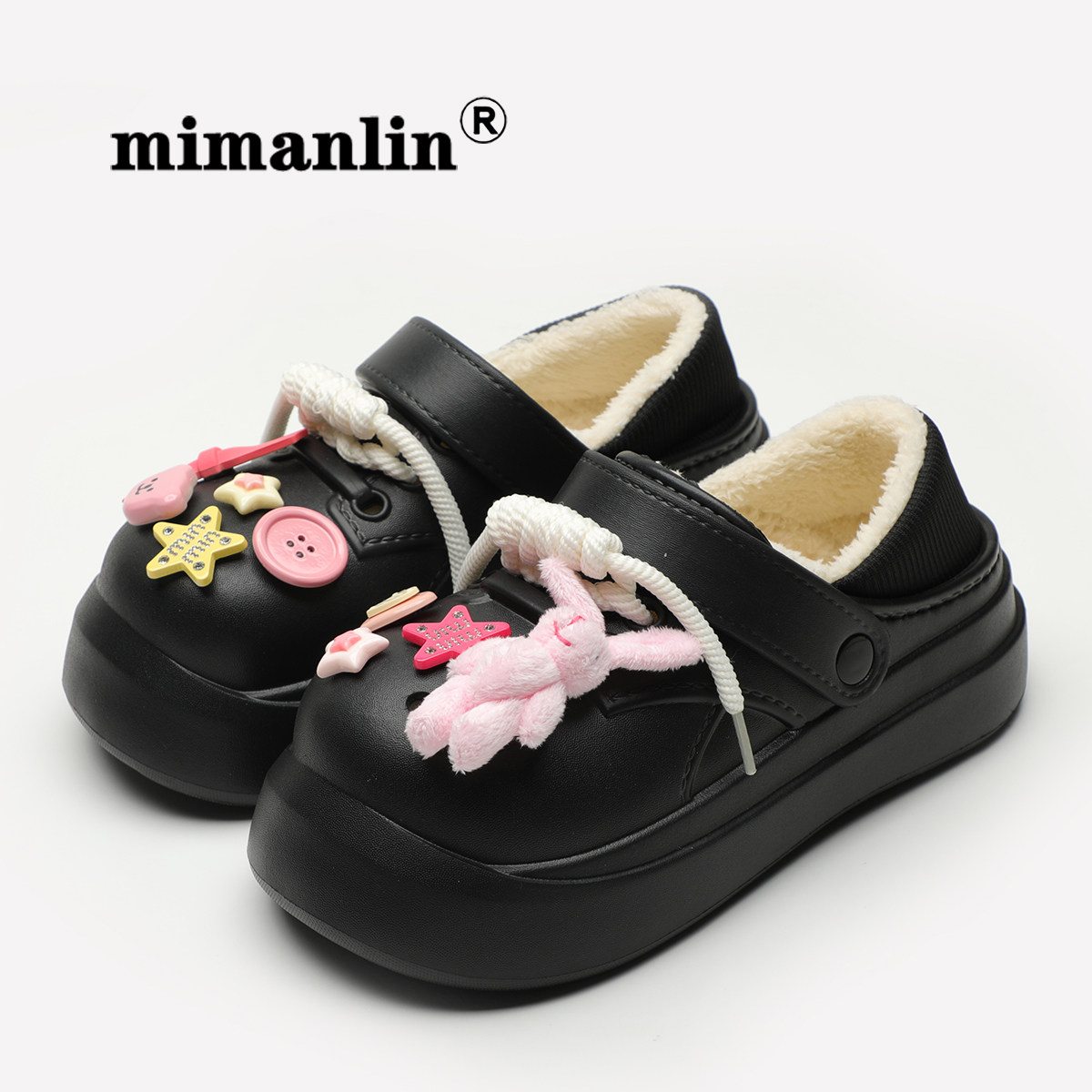 2024新款情侣棉拖鞋女士可爱加绒保暖防滑防水室内居家包跟棉鞋子,女鞋,棉鞋,淘宝优惠券,粉丝福利购,淘宝优惠卷