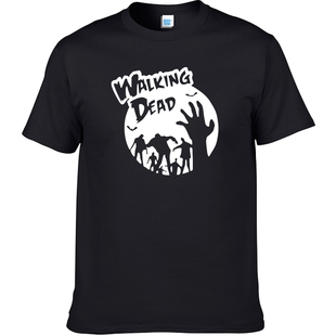 行尸走肉walking dead周边衣服装漫画丧尸僵尸宽松系列短袖T恤