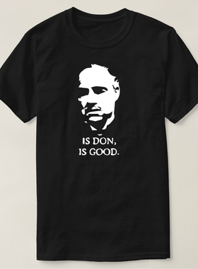 电影黑帮教父三部曲THE GODFATHER马龙白兰度短袖T恤 男装衣服装