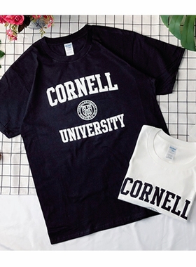 康奈尔大学CORNELL UNIVERSITY纯棉T恤校园文化衫纪念男女短袖