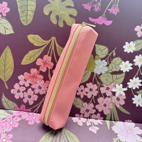 小笔袋pu皮羊羔绒笔袋绑带式笔袋