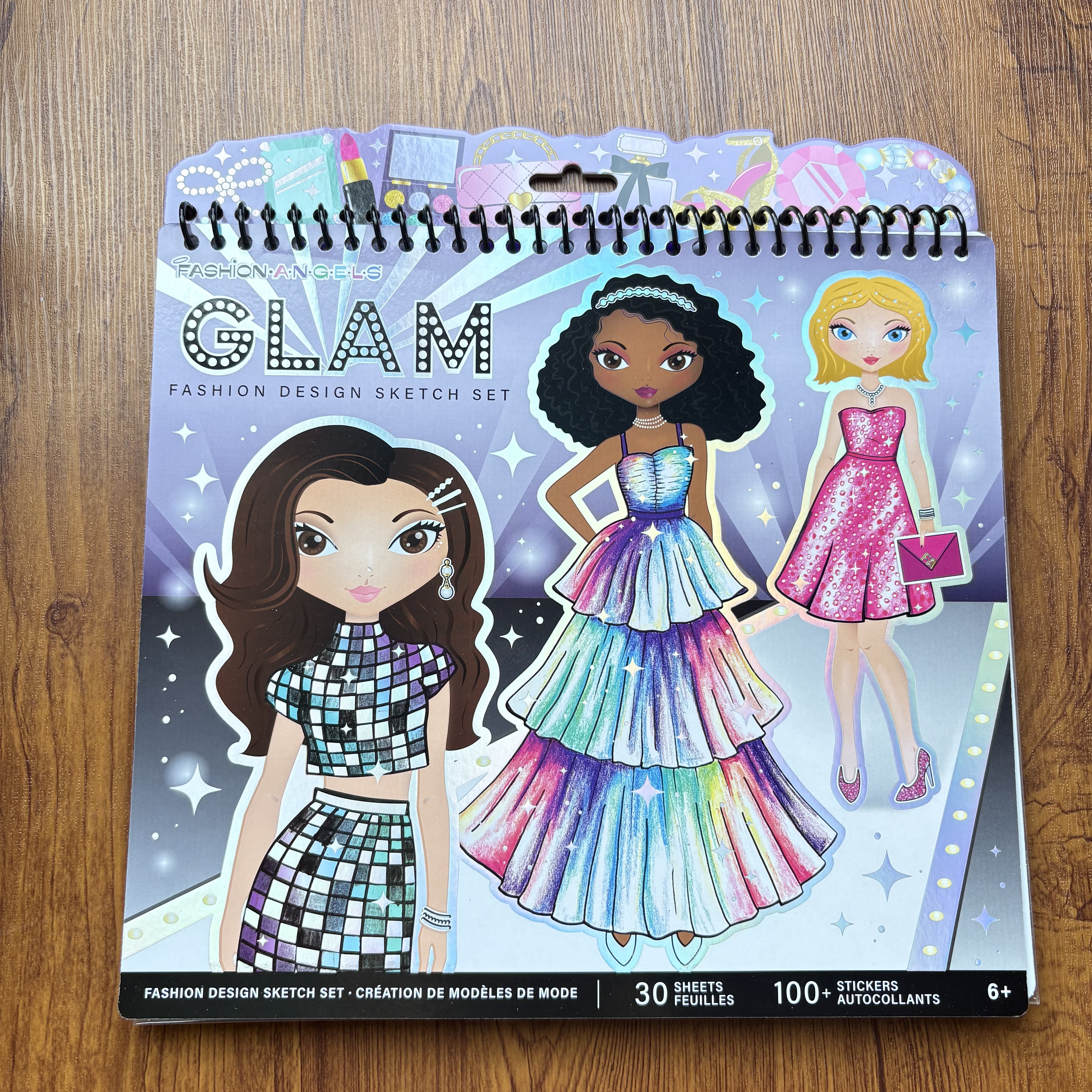 外贸高货儿童换装游戏本贴纸本填色本大本学生奖品女孩装扮书本