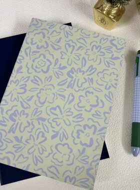 a5软皮手帐空白本简约ins风软抄本加厚护眼纸笔记本子pu空白本子