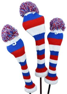 高尔夫用品 headcover golf 针织球杆三件套高尔夫帽套