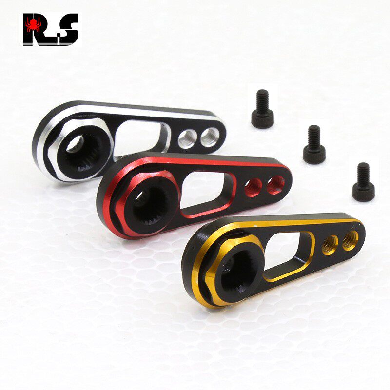 RC模型 两条命舵机臂 双向防滑牙金属舵机臂 25T多用型 多用途