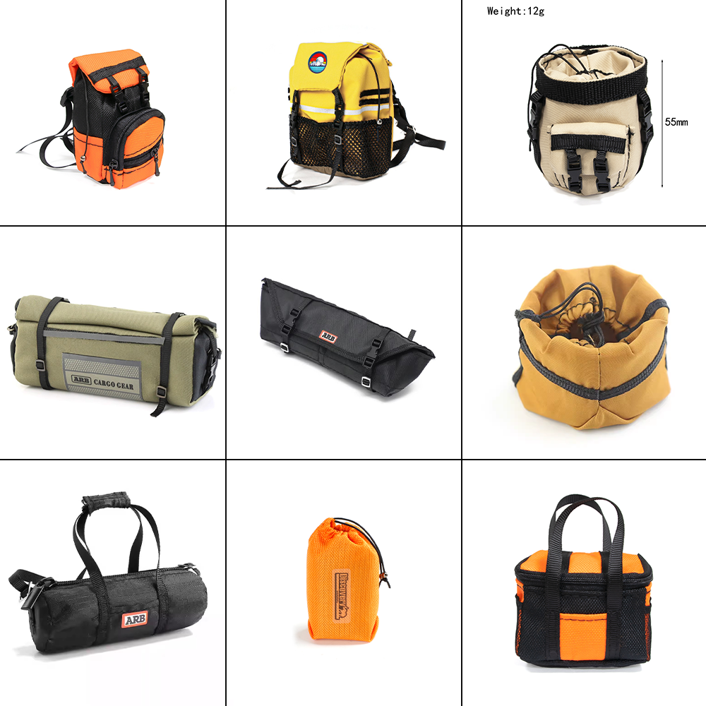 仿真攀爬车 双肩包 行李包 车顶包 DIY改装心情件 通用1/8 1/10