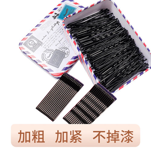 小钢夹韩国黑色碎发小卡子一字夹